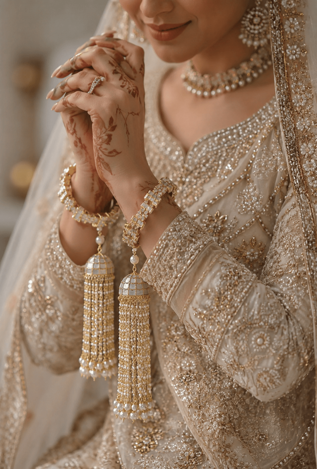 Mother - of - Pearl Mini Kaleeray | Made - on - order - Touch Of Elegance