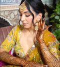 Mother of Pearl Statement Tikka & Earrings | Made - on - order - Touch Of Elegance