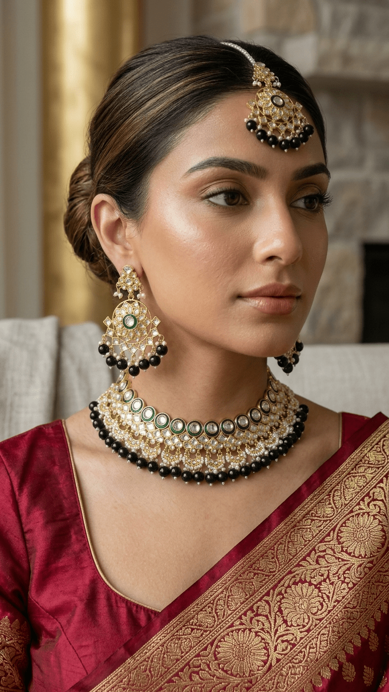 Naina Navy Set | Ready-to-ship - Touch Of Elegance