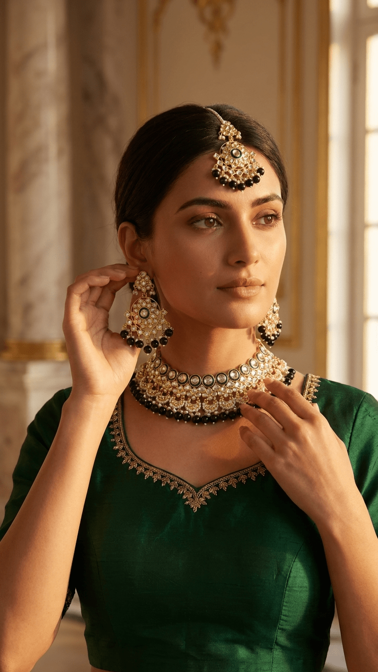 Naina Navy Set | Ready-to-ship - Touch Of Elegance
