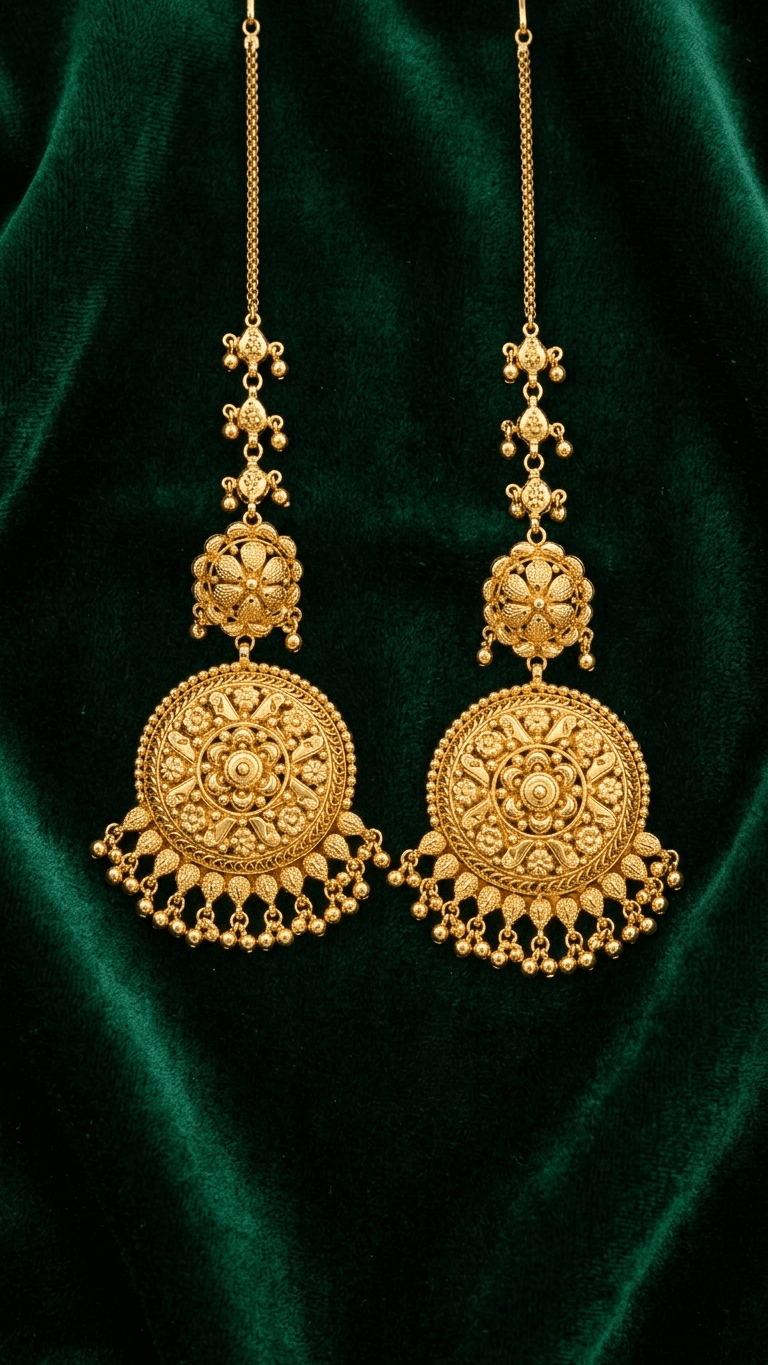Naiya Gold Earrings | Ready-to-ship - Touch Of Elegance