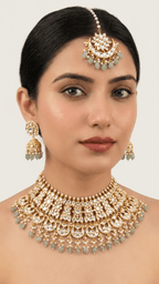 Nyla Kundan Set | Made-on-order - Touch Of Elegance