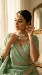 Nyla Kundan Set | Made-on-order - Touch Of Elegance