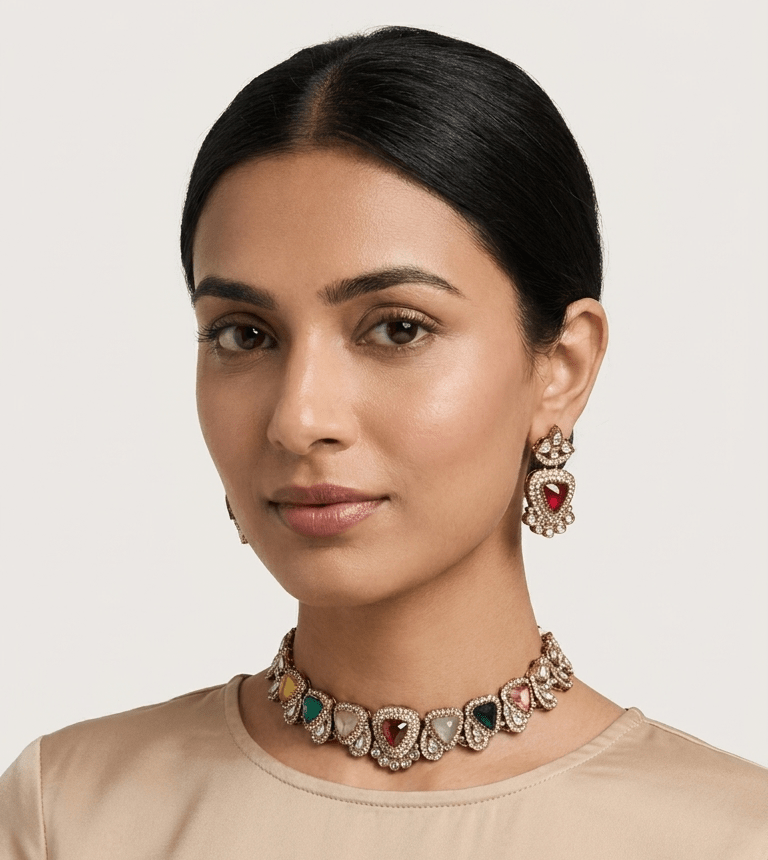 Nyra Gem Set | Ready - to - ship - Touch Of Elegance