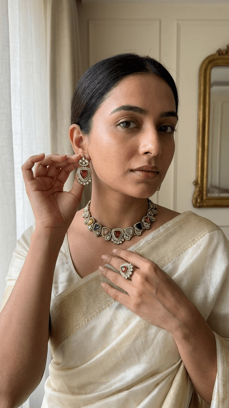 Nyra Gem Set | Ready - to - ship - Touch Of Elegance