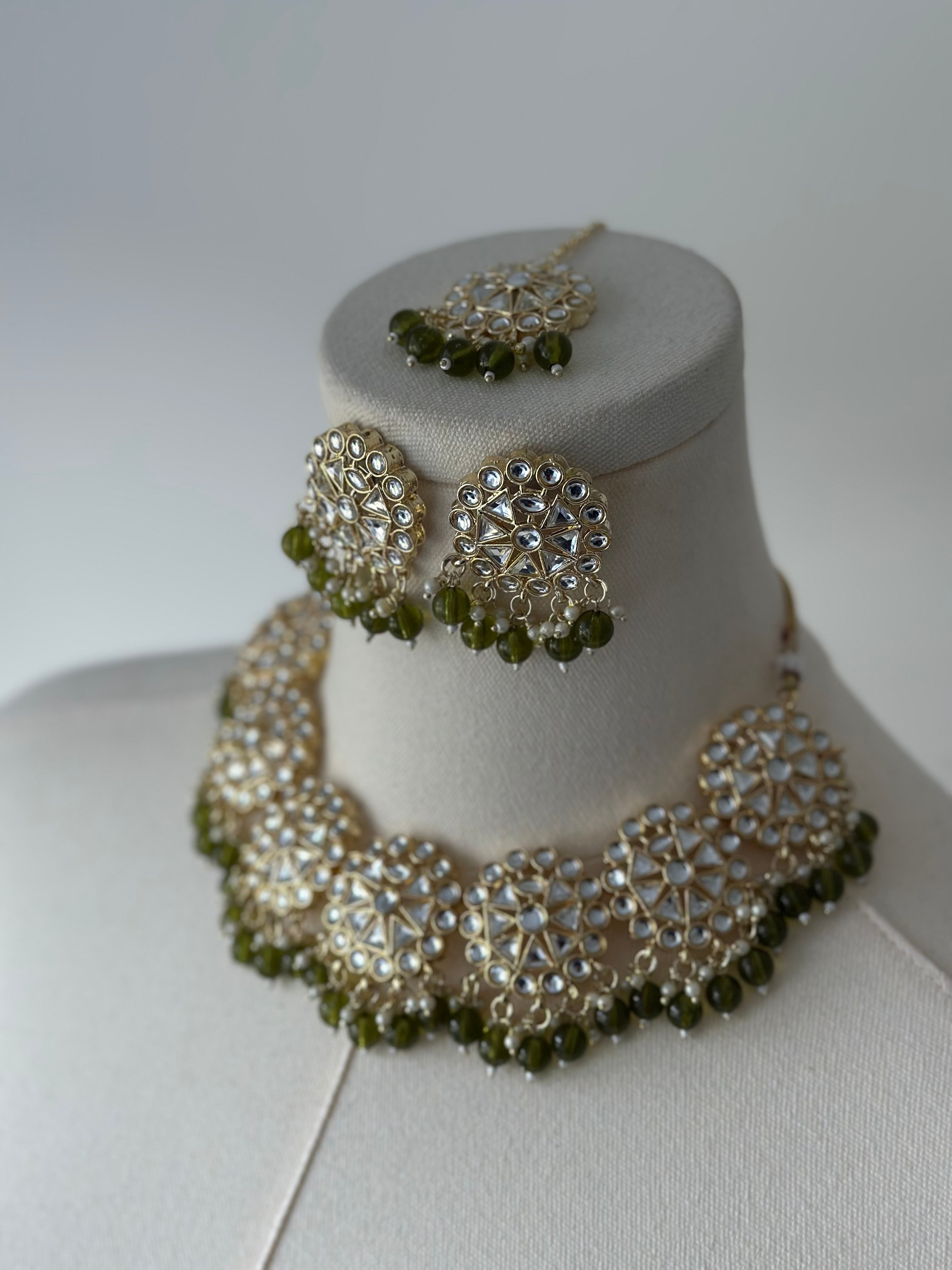 Olive Roman Pearl Set | Ready-to-ship - Touch Of Elegance