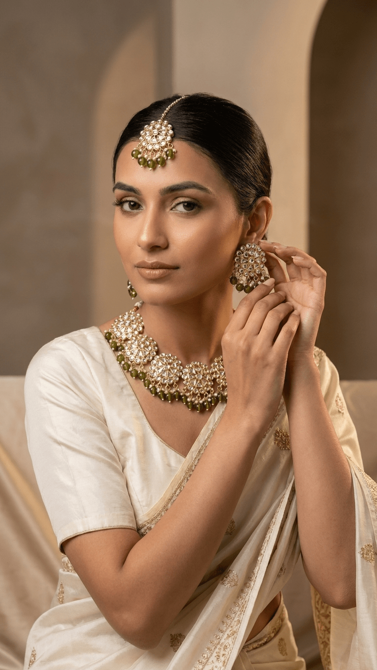 Olive Roman Pearl Set | Ready-to-ship - Touch Of Elegance
