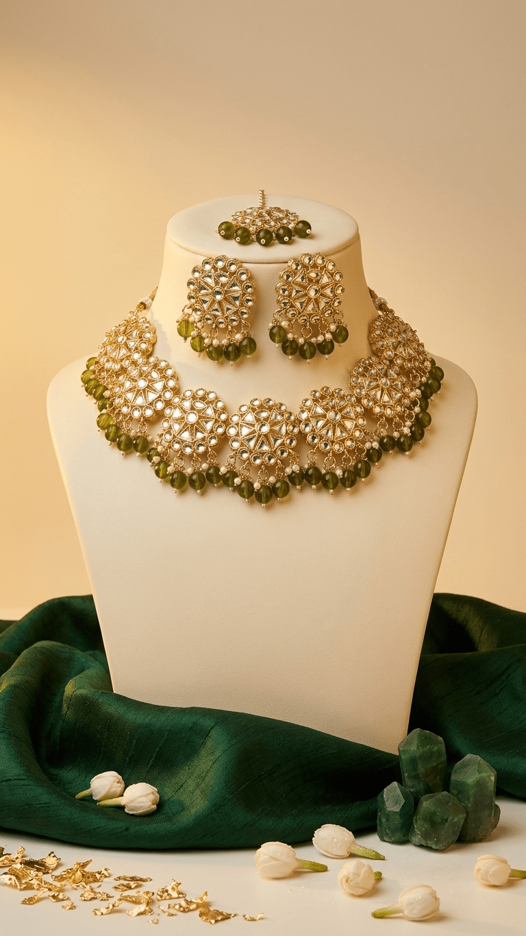 Olive Roman Pearl Set | Ready-to-ship - Touch Of Elegance