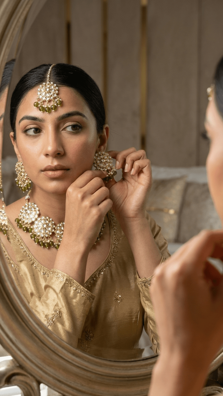 Olive Roman Pearl Set | Ready-to-ship - Touch Of Elegance