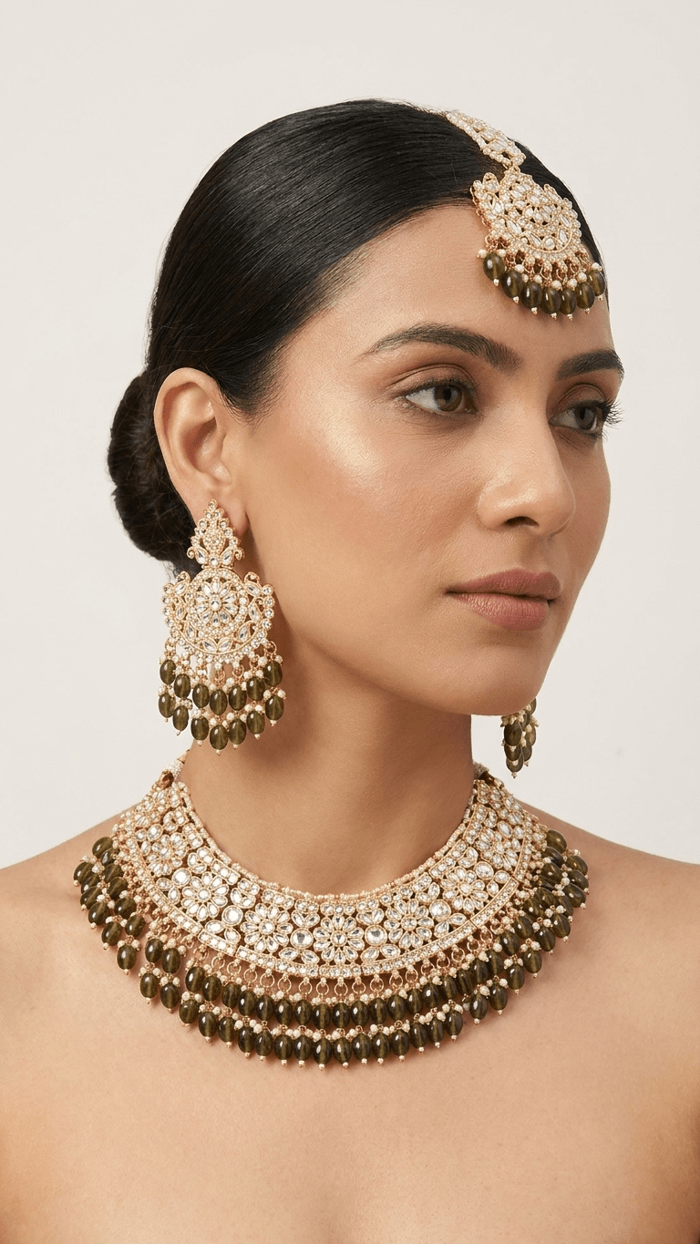 Olivia Green Set | Ready-to-ship - Touch Of Elegance