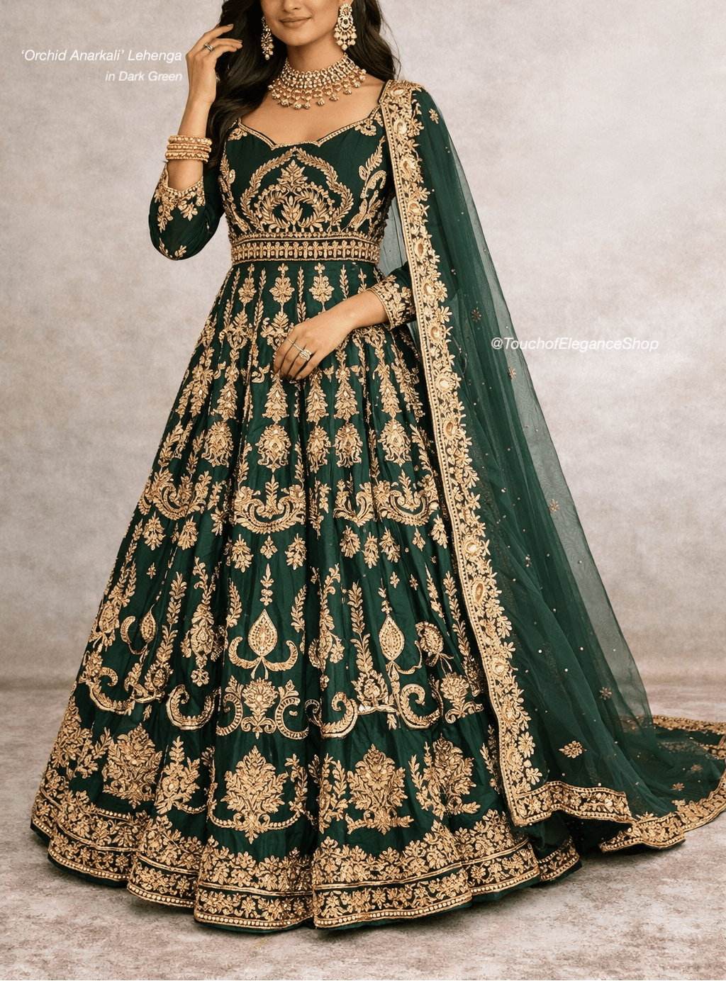 Orchid Anarkali Lehenga - Touch Of Elegance