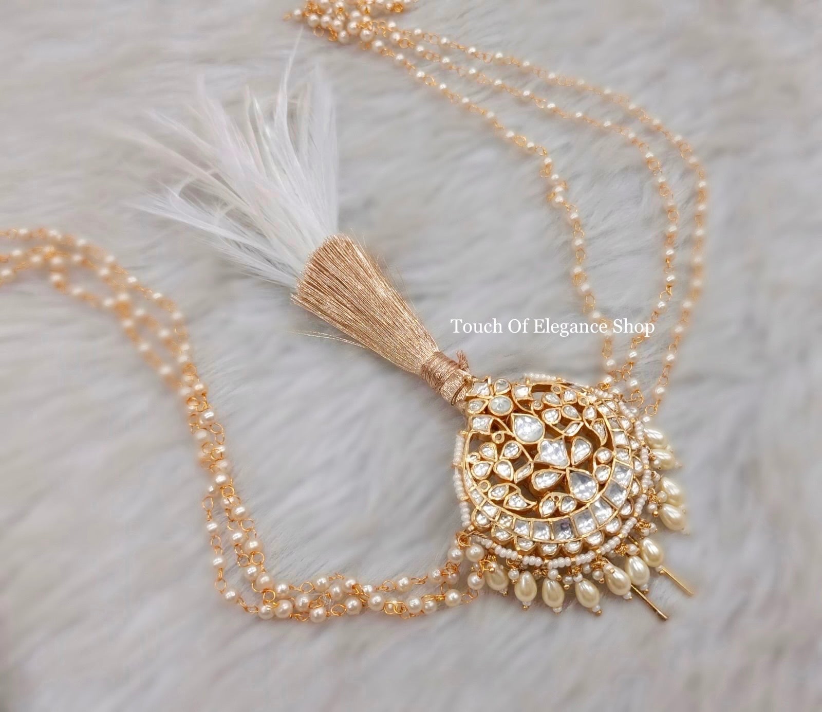Pachi Kundan Kalgi | Made - on - order - Touch Of Elegance