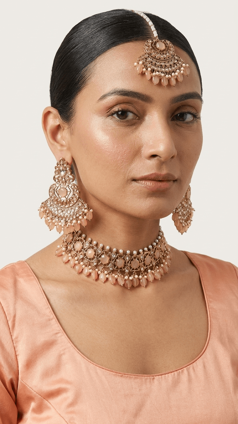 Peach Prague Set | Ready - to - ship - Touch Of Elegance