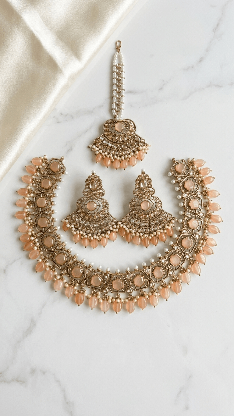 Peach Prague Set | Ready - to - ship - Touch Of Elegance