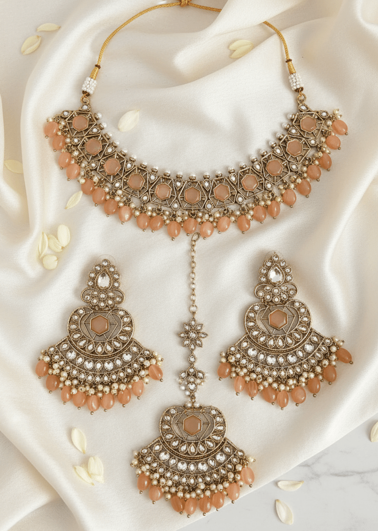 Peach Prague Set | Ready - to - ship - Touch Of Elegance
