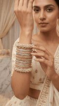 Pink and Sage Bangle Set | Ready - to - ship - Touch Of Elegance