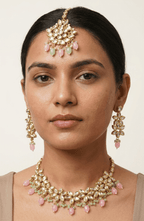 Pink & Green Lotus Set | Ready - to - ship - Touch Of Elegance