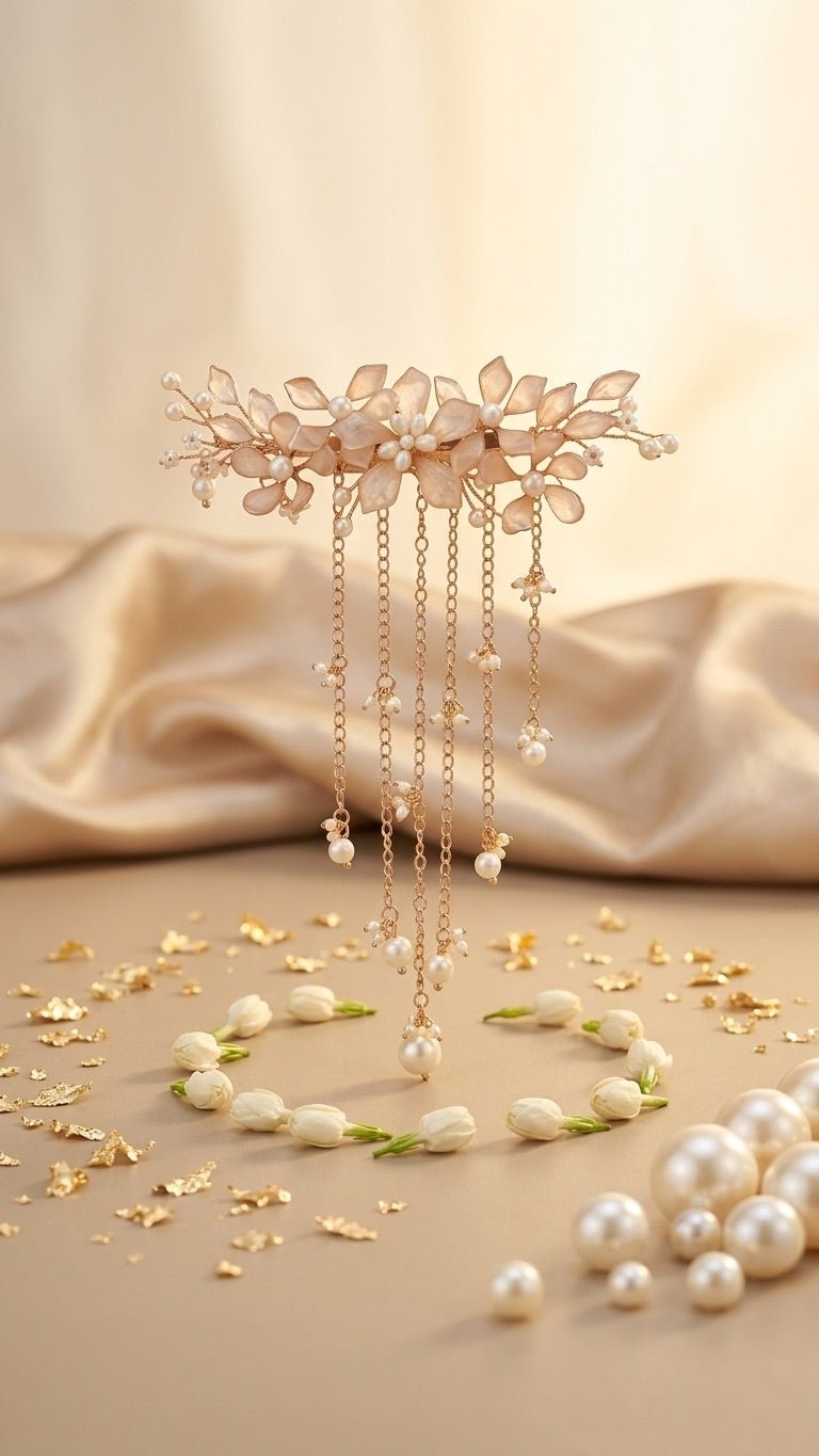 Pink Petal Hairpiece | Ready-to-ship - Touch Of Elegance