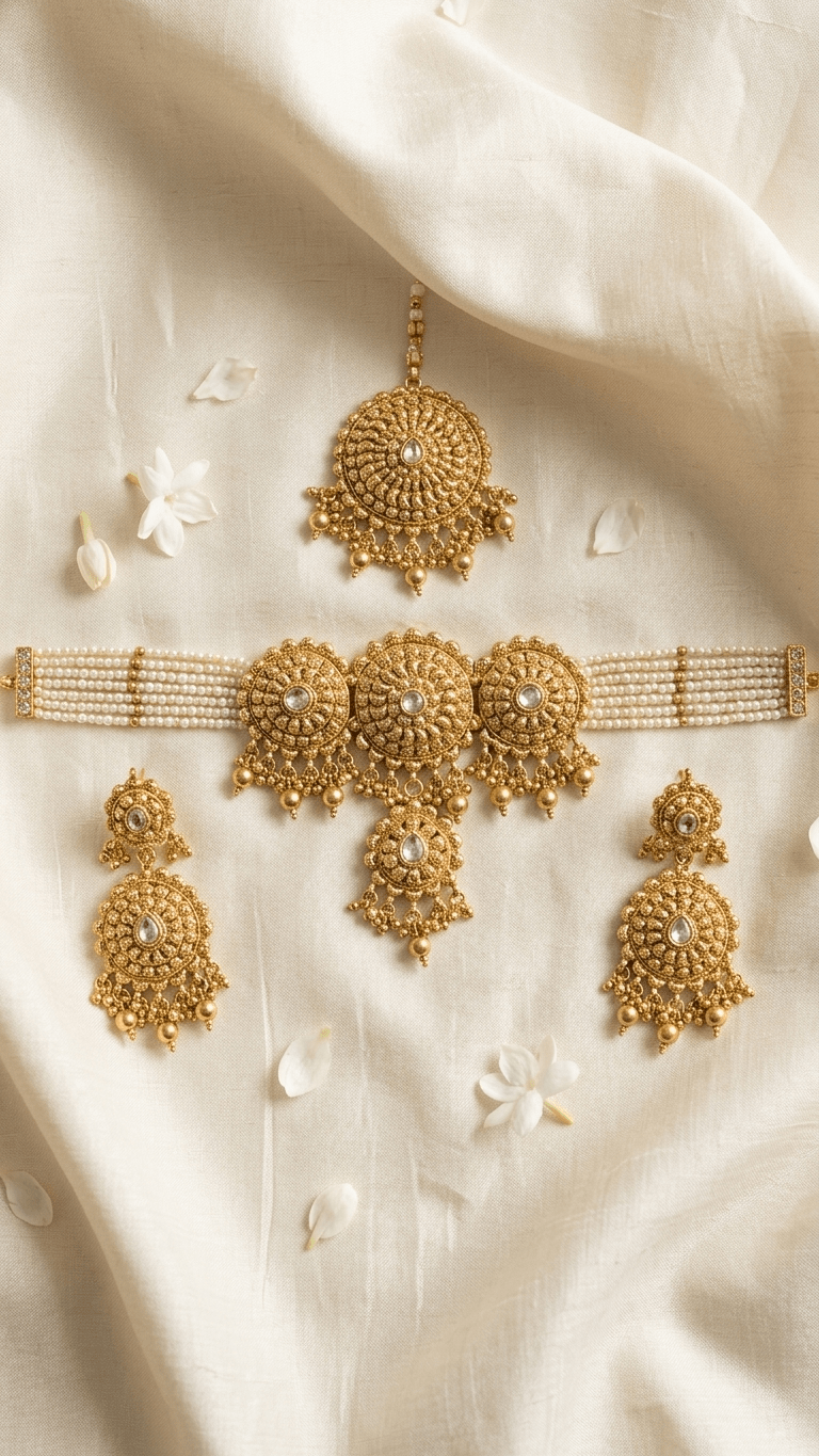 Piya Gold Set | Made - on - order - Touch Of Elegance