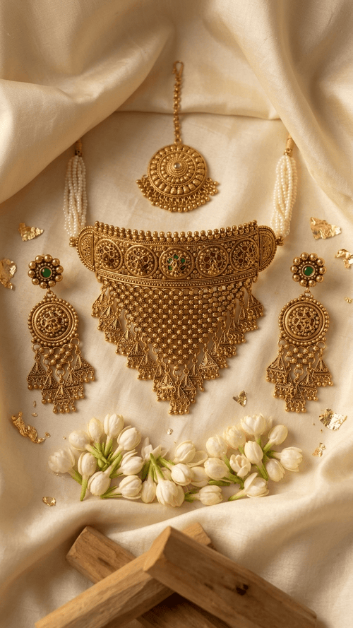 Piya Gold Set | Ready-to-ship - Touch Of Elegance