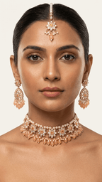 Piya Peach Set | Ready-to-ship - Touch Of Elegance