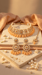 Piya Peach Set | Ready-to-ship - Touch Of Elegance