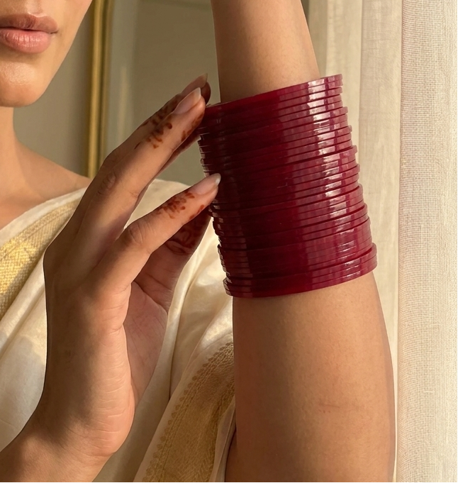 Red Choora Bangles