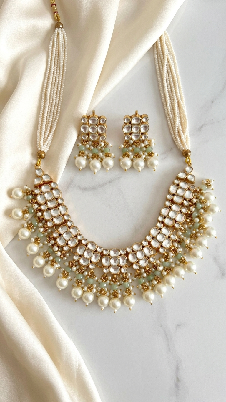 Lily Kundan Set | Made-on-order