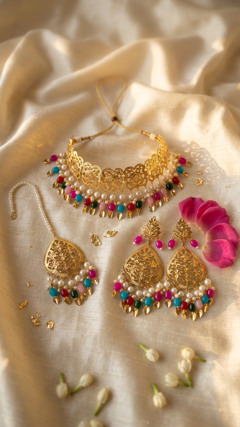 Kiran Pippal Patti Multi Set | Ready-to-ship