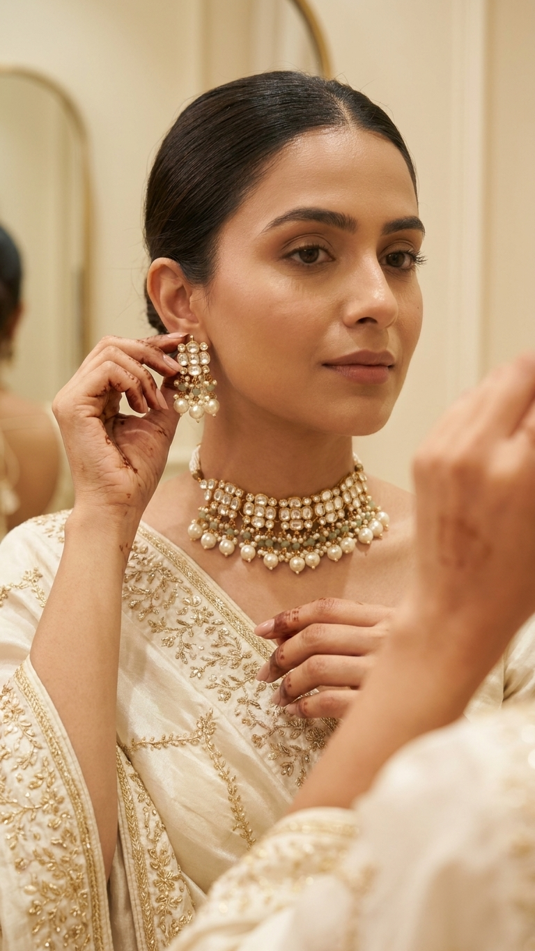 Lily Kundan Set | Made-on-order