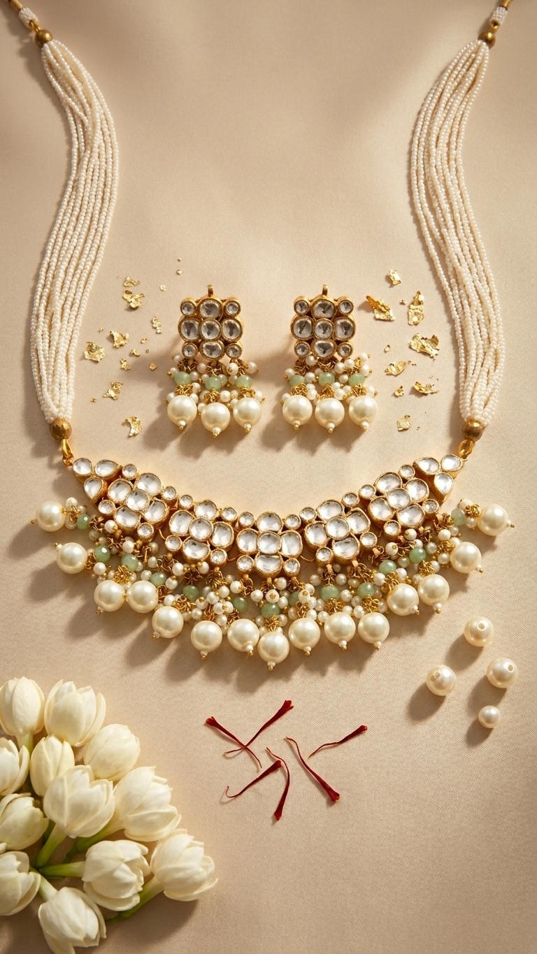 Lily Kundan Set | Made-on-order