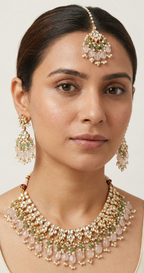 Lotus Kundan Set | Ready-to-ship