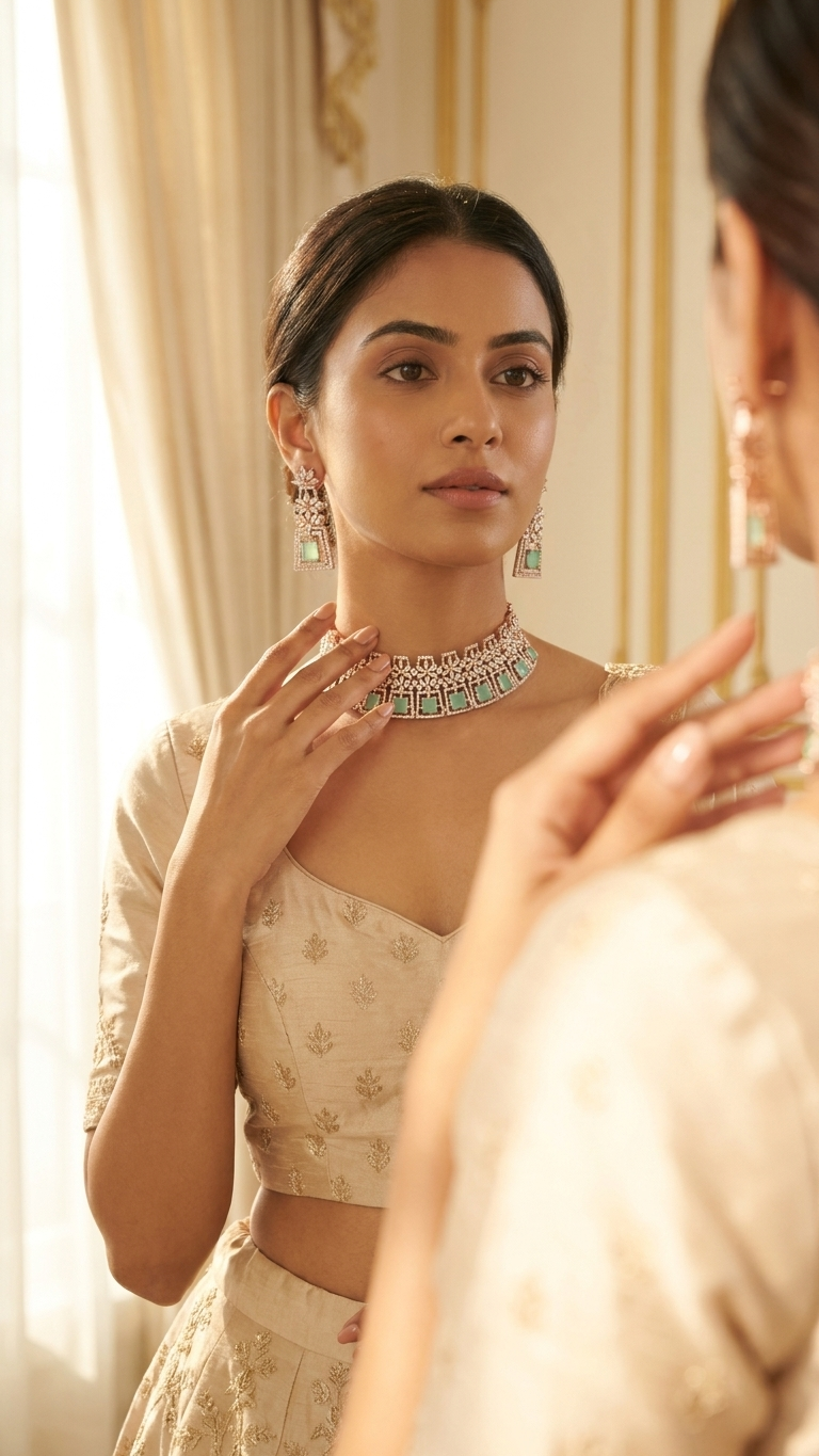 Jiya American Diamond Set | Ready-to-ship
