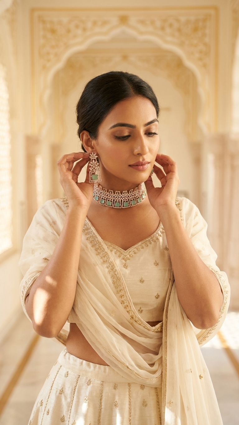 Jiya American Diamond Set | Ready-to-ship