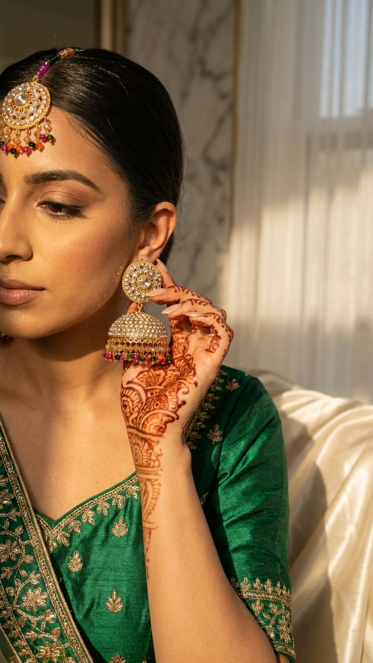 Eisha Earring Tikka Set | Ready-to-ship