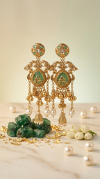 Hania Earrings • Green | Ready-to-ship