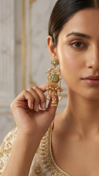 Hania Earrings • Green | Ready-to-ship