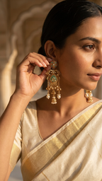 Hania Earrings • Green | Ready-to-ship