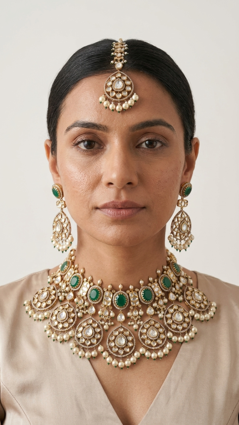 Mehal Emerald Set | Ready-to-ship
