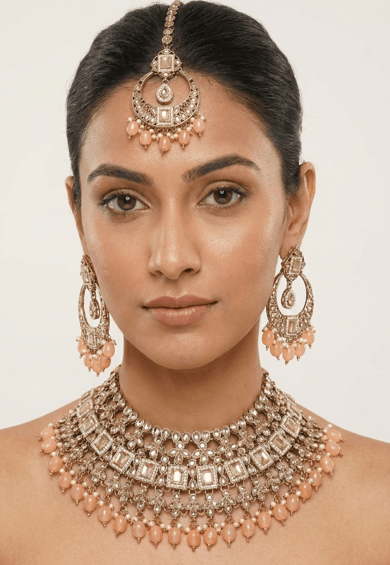 Pretty - in - Peach Set | Ready - to - ship - Touch Of Elegance