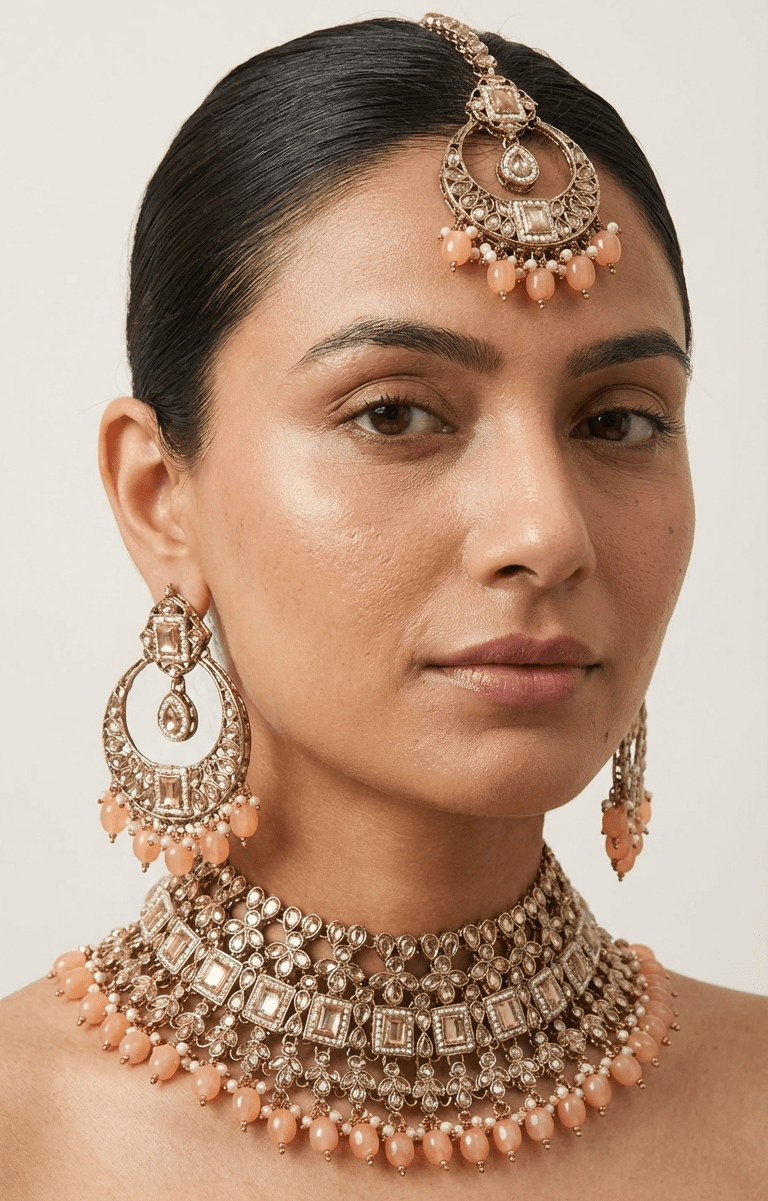 Pretty - in - Peach Set | Ready - to - ship - Touch Of Elegance