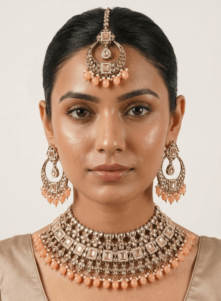 Pretty - in - Peach Set | Ready - to - ship - Touch Of Elegance