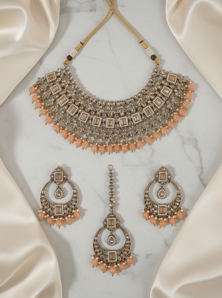 Pretty - in - Peach Set | Ready - to - ship - Touch Of Elegance