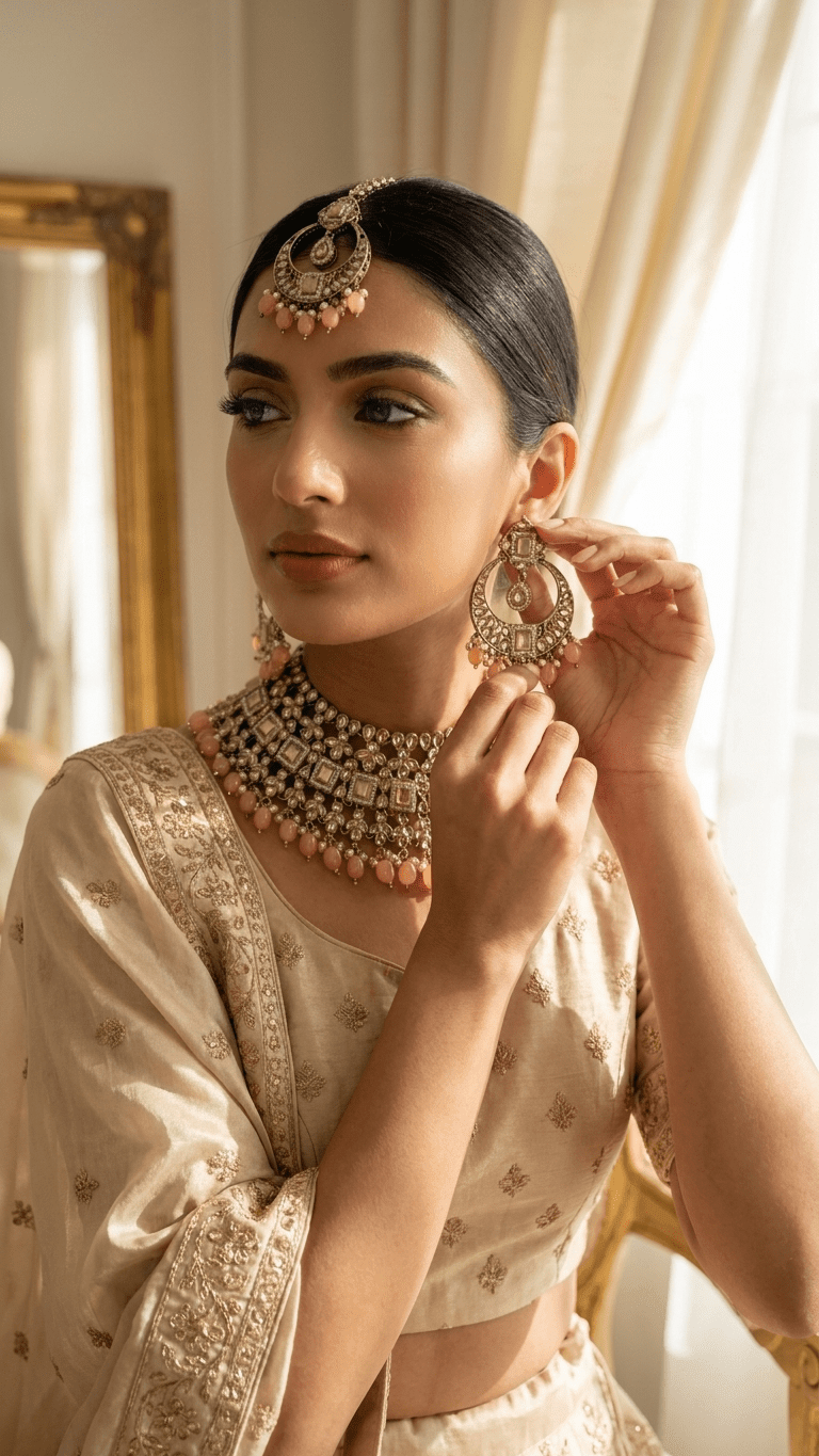 Pretty-in-Peach Set | Ready-to-ship - Touch Of Elegance