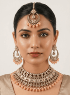 Pretty-in-Peach Set | Ready-to-ship - Touch Of Elegance
