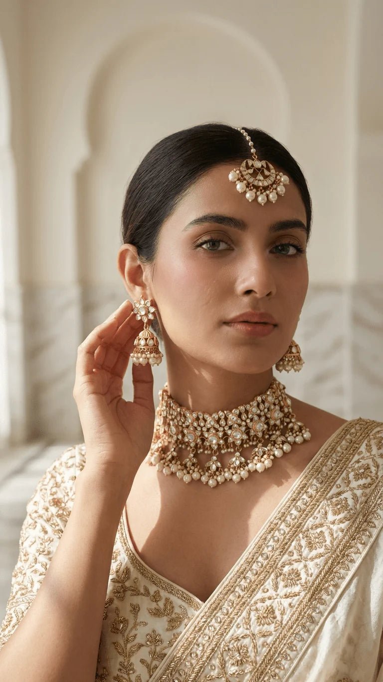 Priya Kundan Set | Ready-to-ship - Touch Of Elegance