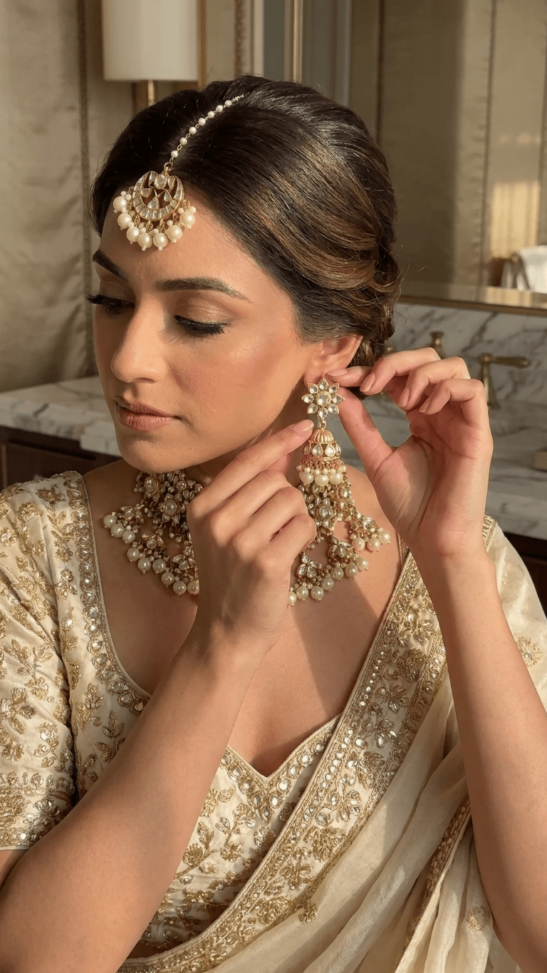 Priya Kundan Set | Ready-to-ship - Touch Of Elegance