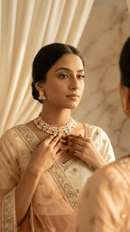 Priya Peach Set | Ready-to-ship - Touch Of Elegance