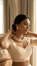 Priya Peach Set | Ready-to-ship - Touch Of Elegance