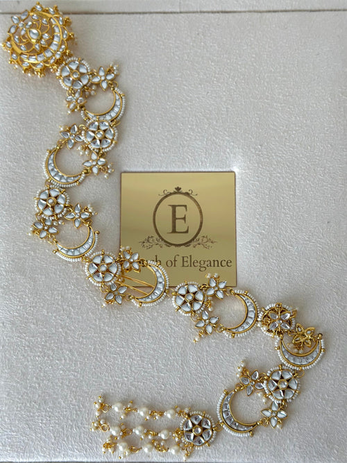 Rahi Kundan Hairbraid | Ready - to - ship - Touch Of Elegance